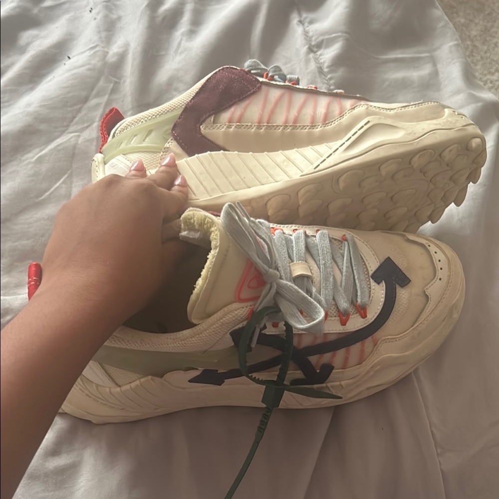 Kids Off-White Sneakers - Cream and Blue - Picture 4 of 4